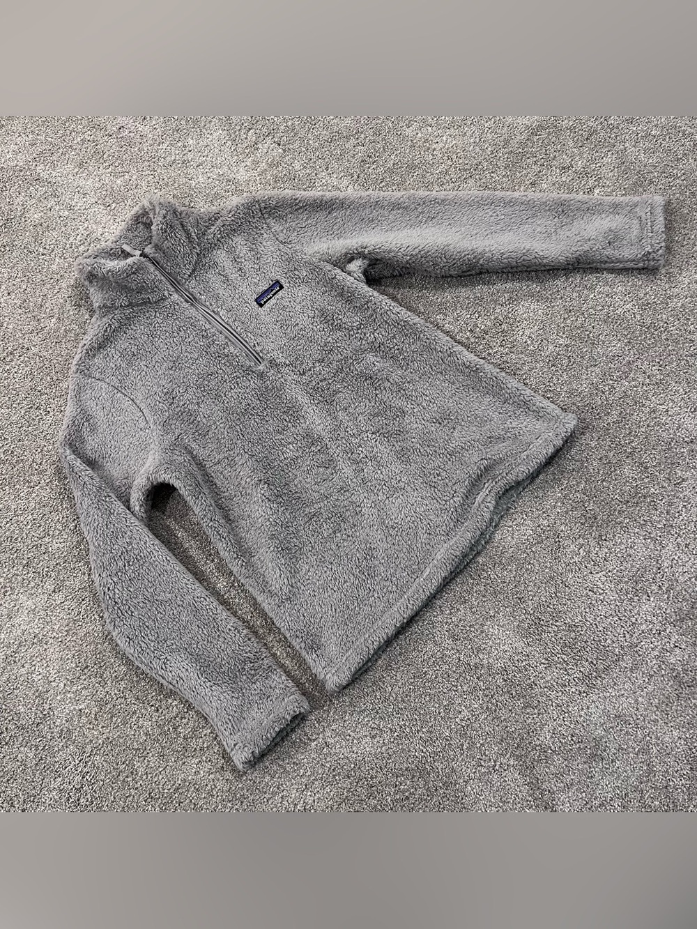 Patagonia Los Gatos 1/4 Zip Fleece Sweater Women’s Size Large STY25235 Gray